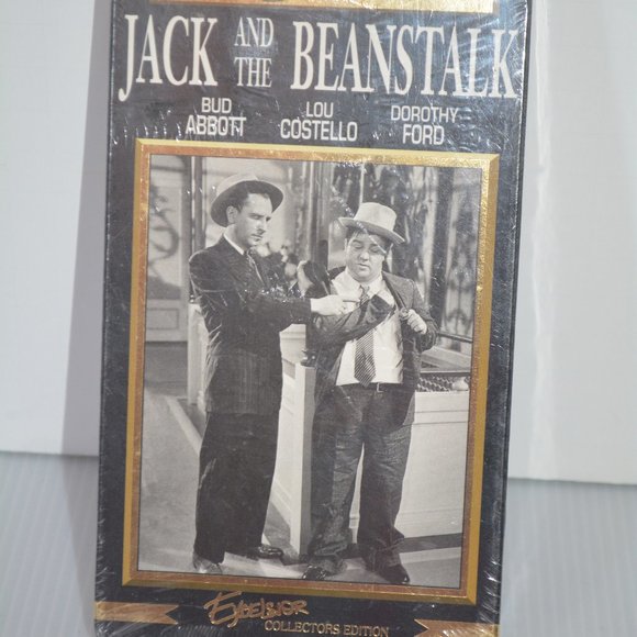 Hollywood Gold Jack and the Beanstalk VHS Tape Abbott & Costello Comedy New Seal - Picture 1 of 5